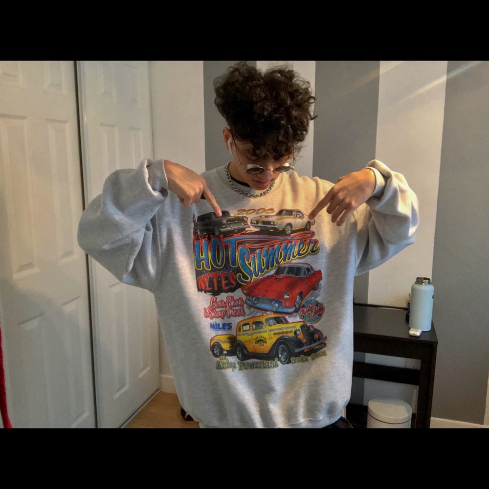 Vintage nascar sweater / vintage car sweater